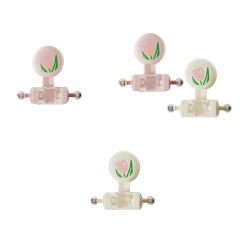 Shower Head Holder Removable Easy to Install Suction Cup Wall Mount Handheld Shower Head Holder Decoration Cute for Apartment