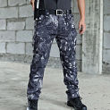 Men's Overalls Winter New Assault Pants Plus Fleece Waterproof Multi-Pocket Training Pants