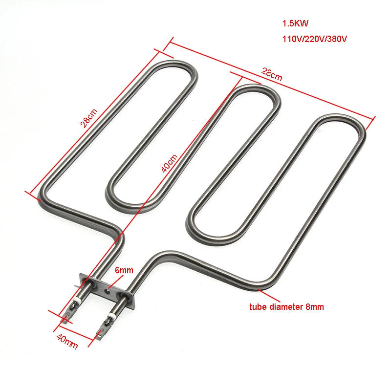 Description Picture 3 of itemLUJINXUN 3U 4U 5U Electric Heater Element 110/220/380V 304SUS for Sauna Stove Straight Heater Tube Pipe 1.5KW/2KW/2.5KW