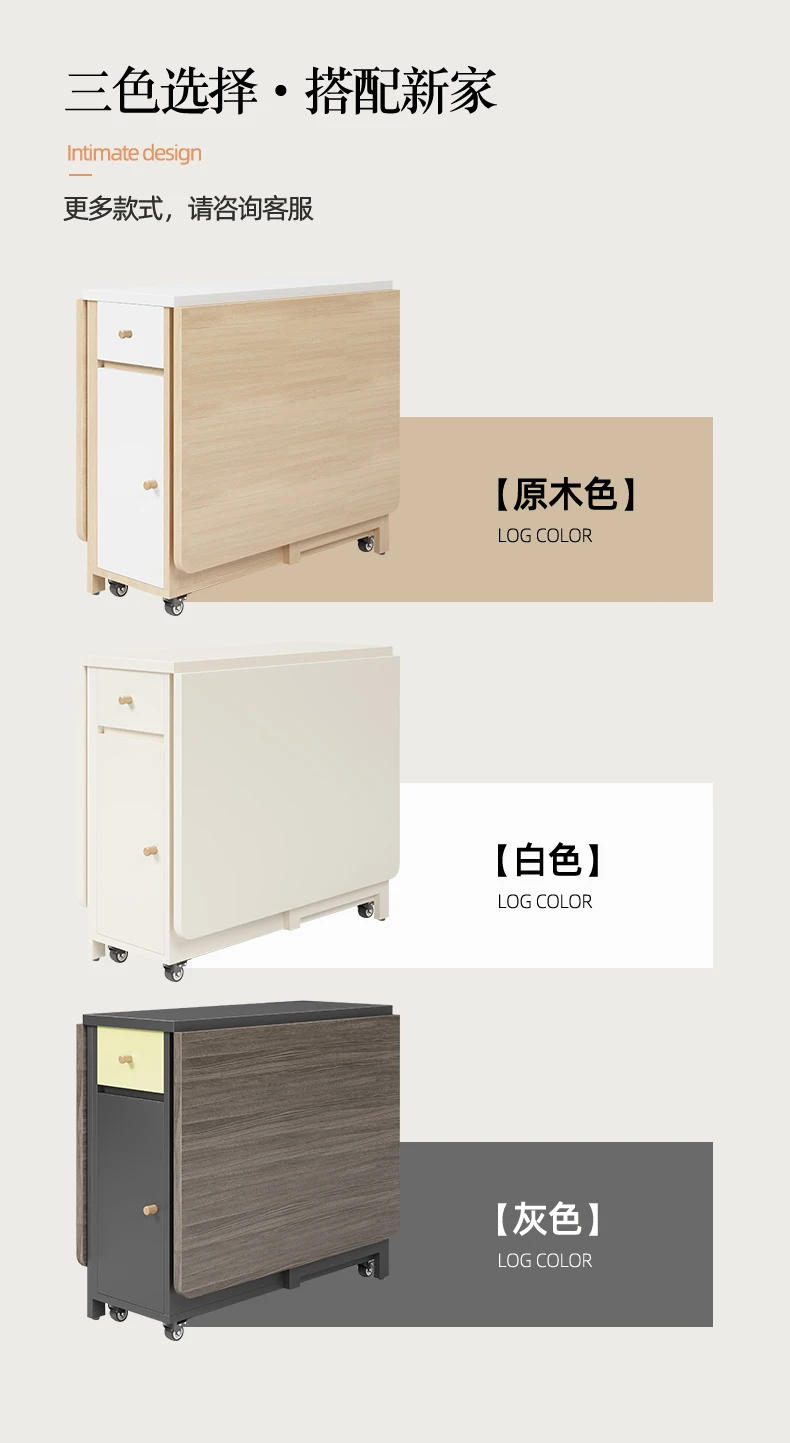 Description Picture 5 of itemFolding Dining Table Set 6 Chairs Luxury Vintage Square Dining Table Extensio Nordic Mesas Y Sillas De Comedor Kitchen Furniture