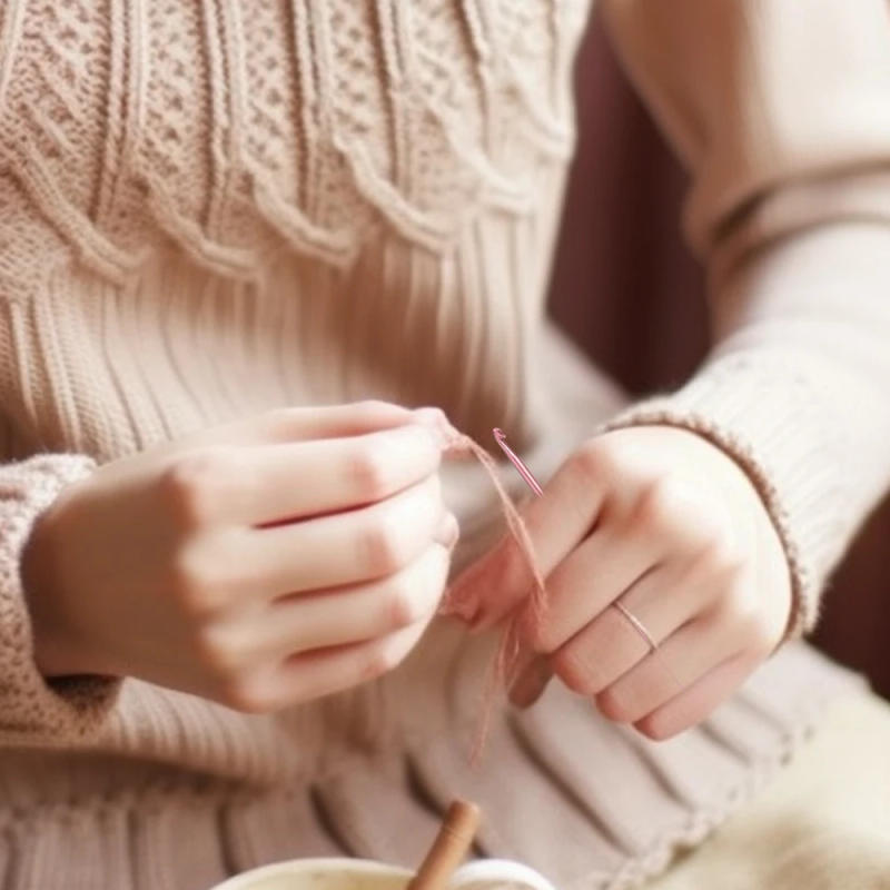 Description Picture 4 of item8pcs Metal Handle Crochet Hook Colorful Aluminum Knitting Needles Single Head Crochet Knitting Yarn Crafts DIY Apparel Needles