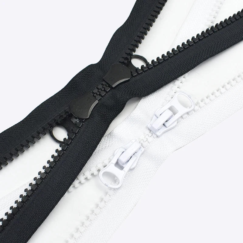 Description Picture 6 of item8# 15-500cm Resin Zipper Double Sliders Zippers For Sewing Jacket Coat Open-End Zips Repair Kit DIY Bag Clothing Accessories
