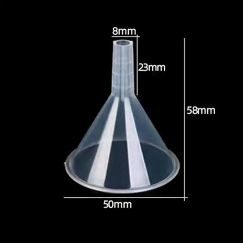 Description Picture 4 of item3Pcs Clear Plastic Funnel Set Reusable Kitchen Funnel Lab PP Funnels Lab Bottles, Essential Oils