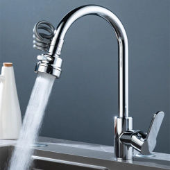 3 Modes Universal Faucet Telescopic Extender Tube Aerator Splash-Proof Sprayer Faucet Nozzle Sink Cleaning Extension Flusher