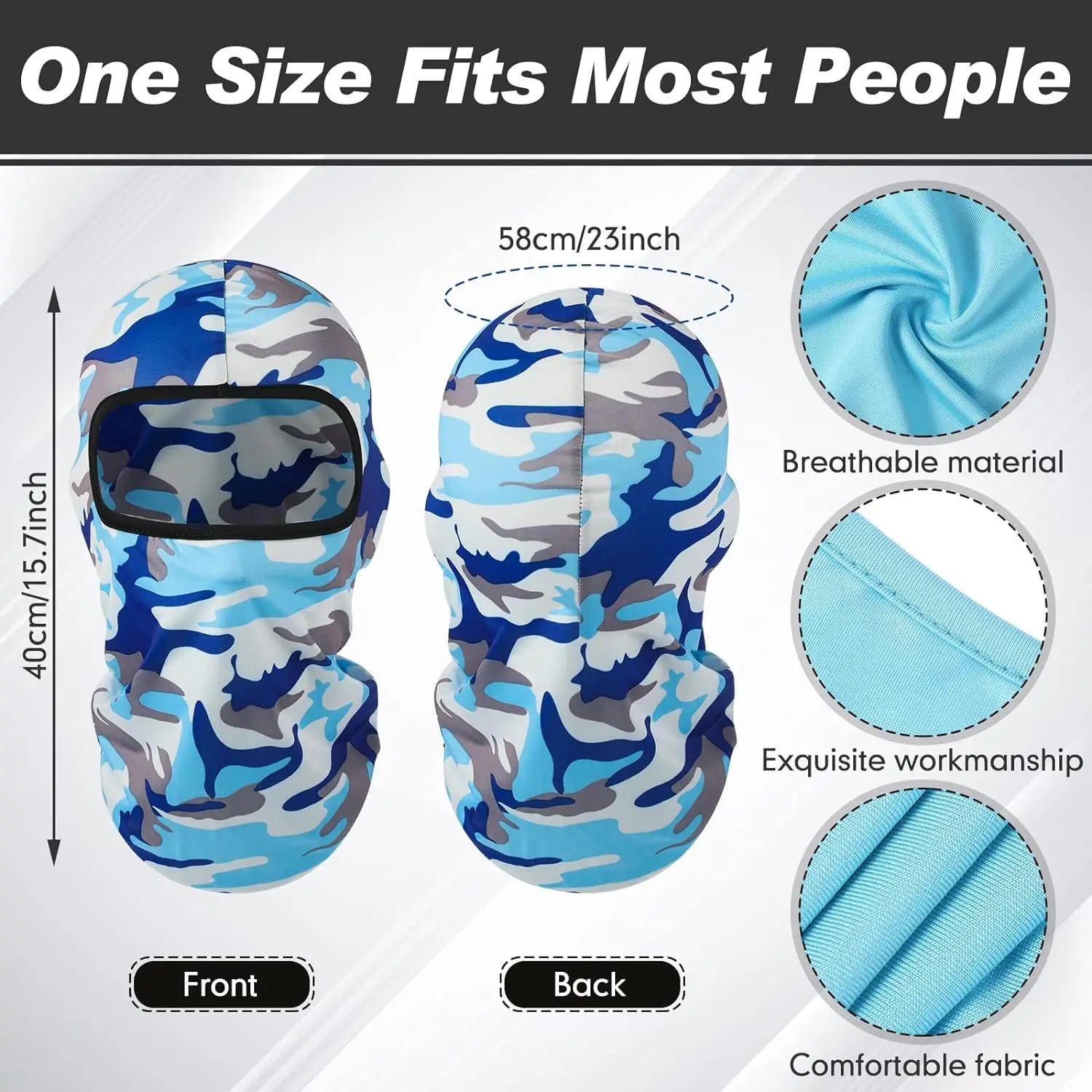 Description Picture 3 of itemTactical Balaclava Face Mask Summer Cooling Neck Gaiter Hiking Scarves Men Motorcycle Cycling Helmet Hood Sun Protection Bandana