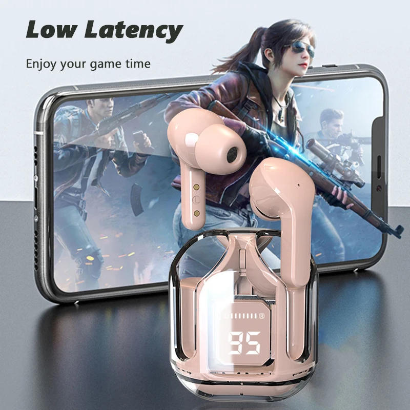 Description Picture 4 of itemLED Display Smart Touch Fashion Wireless Headphone Bluetooth 5.3 HIFI Stereo Sports Earphone Low Latency Colorful Gaming Headset