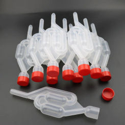10 in 1 Wine AirLock Beer Brewing Fermentation Check Valve S-Shape Plastic Air Lock Water Seal Home Wine making Exhaust Valve