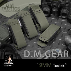 Dmgear 9mm Magazine Pouch Bag Quick Release Molle Carrier Air Gun Tactical Vest Gear Hunting Accessories Wargame Outdoor Camping