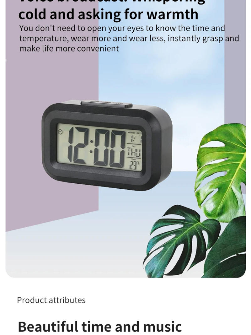 Description Picture 3 of itemMini Timer Smart Clock Children Alarm Clock Student Time Manager Desktop Silent Bedside Electronic Small Alarm Clock