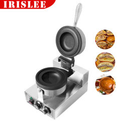 Electric Ice Cream Waffle Machine Ufo Burger Maker 1200W Hamburg Gelato Panini Press Machine Sandwich Press Maker