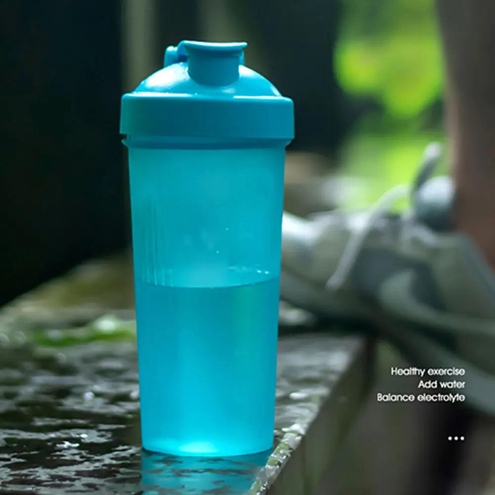 Description Picture 3 of item600ml Protein Powder Shaker Bottle Leak Proof Water Bottle for Gym Fitness Training Sport Mixing Cup with Scale Portable Cup