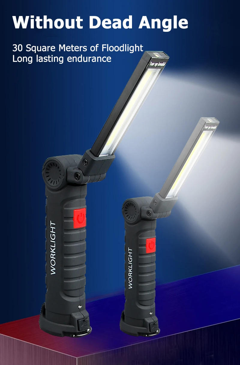 Description Picture 4 of item20W/30W LED COB Light With Hook & Magnet USB Rechargeable LED Floodlight 5 Light Modes Super Bright LED Work Light Waterproof