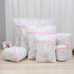 Print Rabbit Laundry Bag Dirty Clothes Storage Basket Cute Fine Mesh Washing Bags Multiple Sizes Laundry Bag For Washing Machine