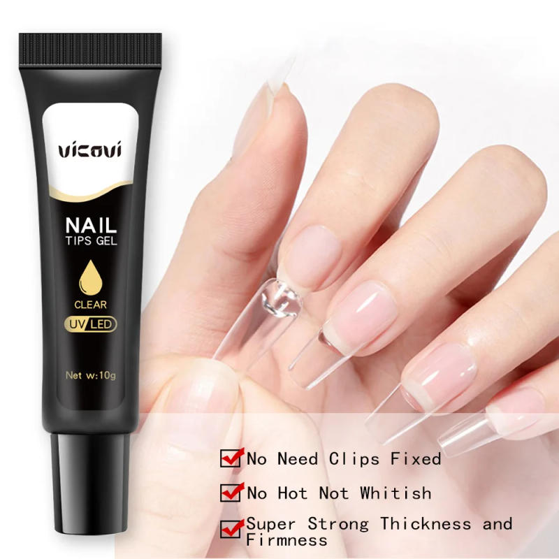 Description Picture 6 of itemUV/LED Nail Tips Glue Gel for False Nails UV Strong Ahesive Solid Tube Nail Tip Glue Gel Polish Bonder Manicure Supplies