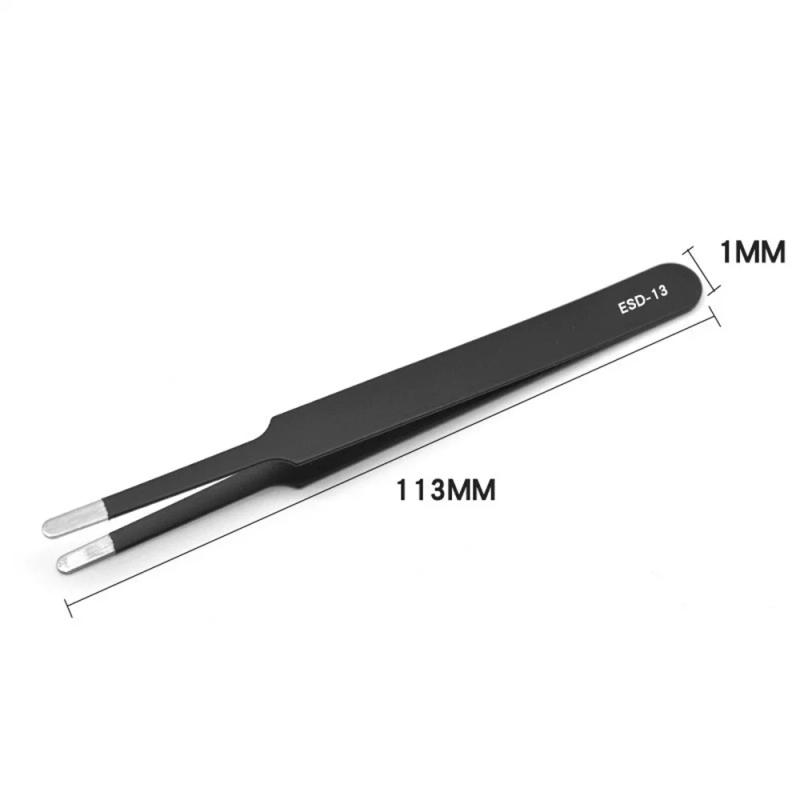 Description Picture 2 of itemStainless Steel Straight And Curved Eyelashes Tweezers Eyelash Extension Tweezers Anti-Static Makeup Tools For False Eyelashes