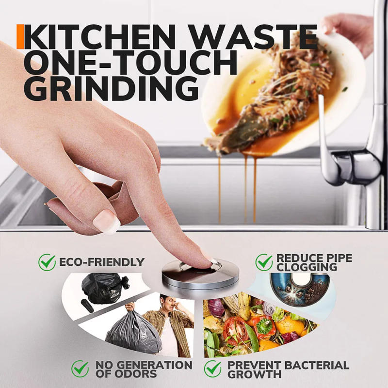 Description Picture 5 of itemMIUI Continuous Feed Garbage Disposal with Sound Reduction,1/2 HP Food Waste Disposer with Stainless Steel Grinding System