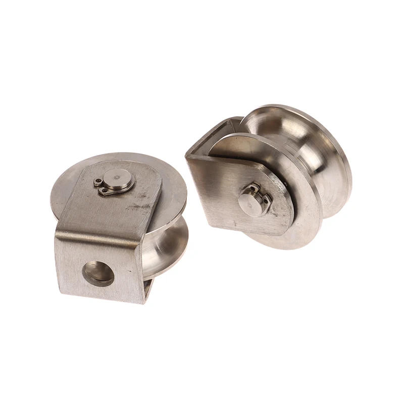 Description Picture 6 of itemStainless Steel Heavy Duty Roller Wheel Bearing Pulley Wheel Pulley Strong Load-bearing Pulley 48mm Wheel Diamete