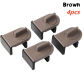 4PCS brown
