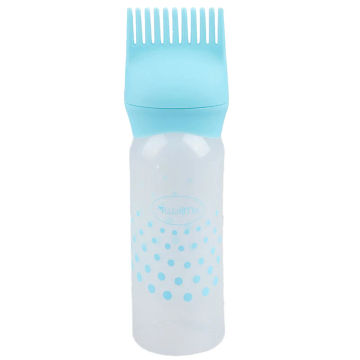 Hair Dye Bottle Shampoo Hair Coloring Dyestuff Applicator Bottle with Comb Teeth