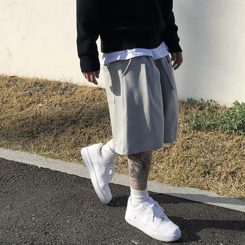 Description Picture 6 of itemMen Loose Casual Shorts Cotton Basketball Shorts Man Quick Dry Gym Running Shorts Sport Beach Training Shorts Hip Pop Streetwear