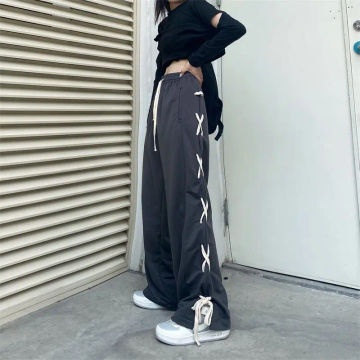 High Waist Wide Leg Pants Women Casual Trousers Harajuku All-match Vintage Y2k Pants Fashion Streetwear Women Sweatpants