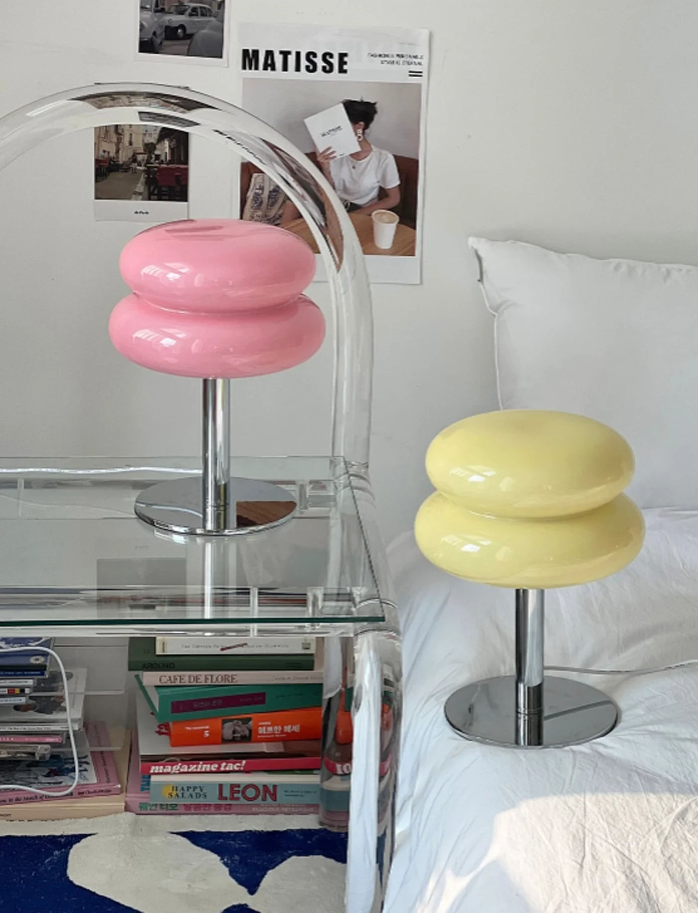 Description Picture 2 of itemGirl Home Bedside Table Lamp Room Decoration Night Light Bedroom Desk Lamps Home Decor Night Table Lamp Decoration Living Room