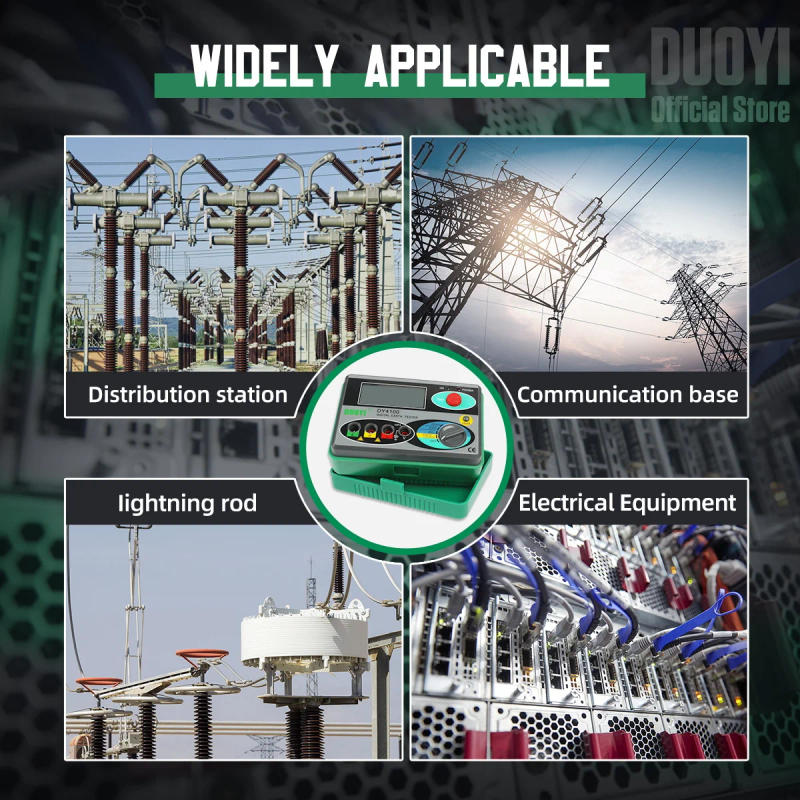 Description Picture 6 of itemDUOYI DY4100 Digital Meg-ohmmeter Meters Earth Resistance Meters Tester cable High Voltage Meter Ground Resistance Insulation