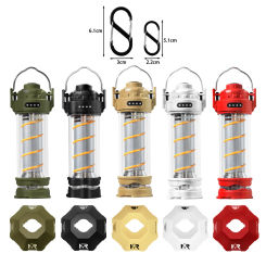 Outdoor LED Camping Light with Tripod 5 Modes USB Charging Emergency Portable Tent Warm Lamp Portable Camping Lantern