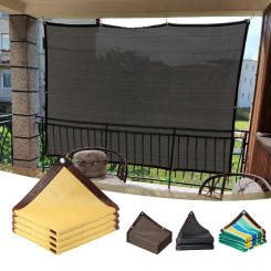Outdoor Shadow Mesh Sunshade Net UV Protection Terrace Awning Garden Sunshade Cloth Balcony Sun Shade Cover Sun Shading Sail