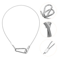 4 Pcs Buckle Safety Cable Hook Strong Lock Braided Ropes Steel Locks Heavy Duty Stainless Security