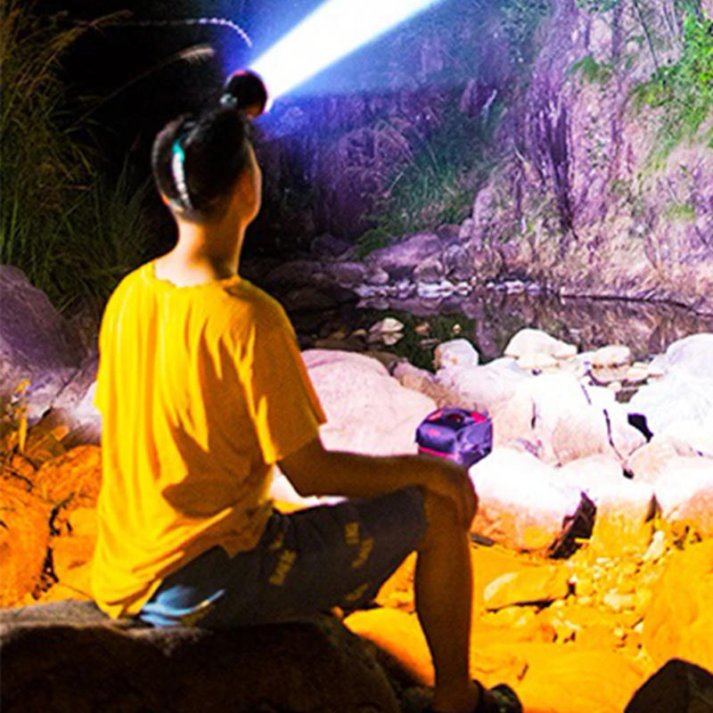 Description Picture 6 of item1200mAh Super Bright Headlight High Power Headlamp Rechargeable Emergency Fishing Camping Lantern Waterproof Head Flashlight