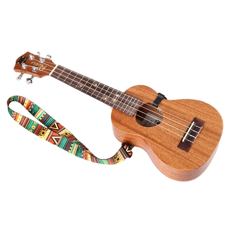 Description Picture 3 of itemAdjustable Guitar Strap Ukulele Accessory Ethnic Style Polyester Guitar Belts Ukulele Strap Guitar