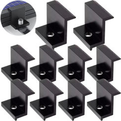 10pcs PV Solar Panel Mount End Clamp Aluminum Alloy For 30mm Frame Corrosion Resistance PV Solar End Clamps Solar Power Parts