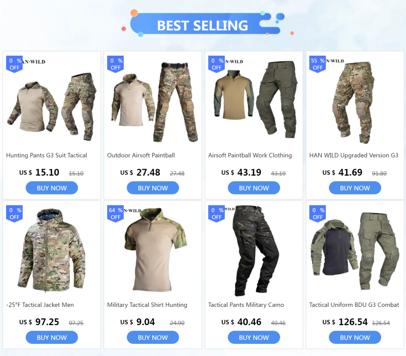 Description Picture 3 of itemMen Military Tactical T Shirts Quick Dry Short Sleeve Camo Army Combat Shirt Breathable Trekking Hunting Clothes Hiking T-Shirt