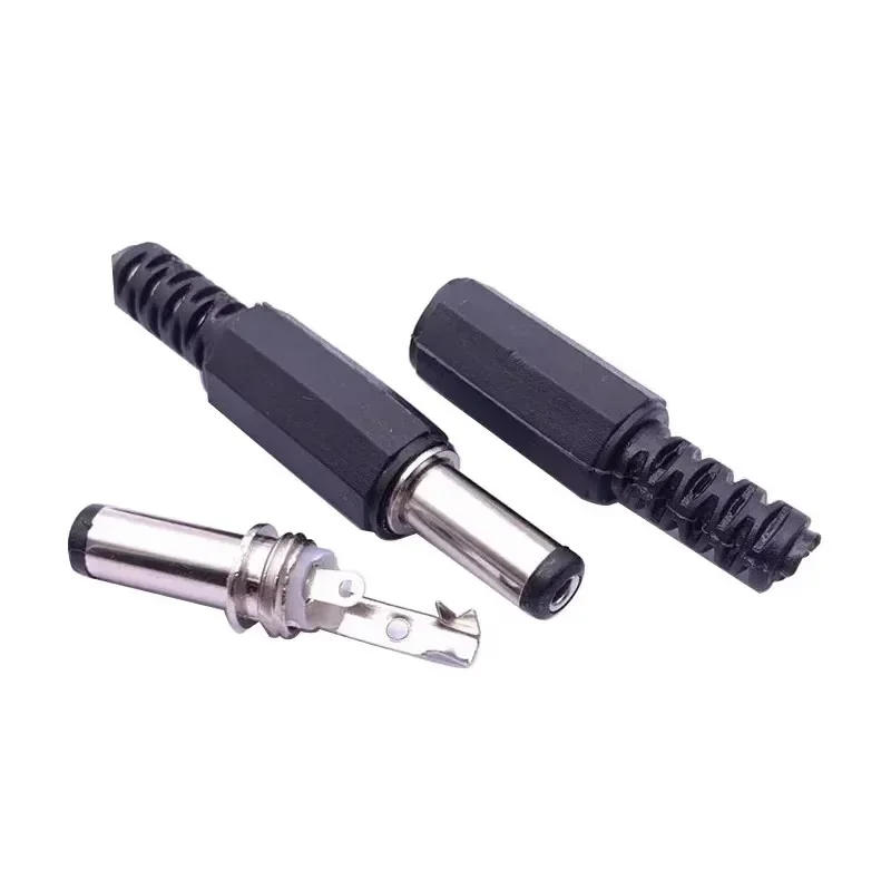 Description Picture 4 of item10/50/250Pcs DC Power Plug DC Connector 5.5X2.5mm 5.5*2.1mm Male Power Plug Adaptor