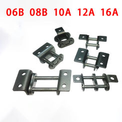 06B 08B 10A 12A 16A Roller Chain Bent Plate Chain Buckle Single Side Conveyor Drive Transmission Chain Join Connector