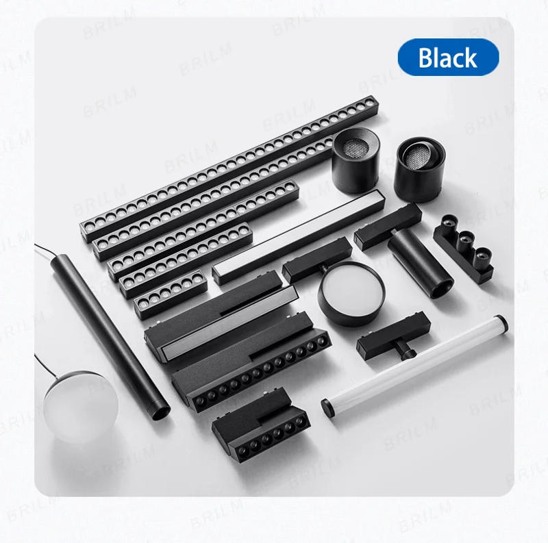 Description Picture 5 of itemSmart Magnetic Track Light Tuya Zigbee Dimmable Ultra Thin Rail Customizable Surface Mount Modern Flood Grille Spot LED Lamp