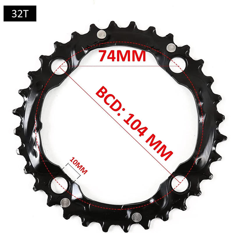 Description Picture 4 of itemBUCKLOS 104/64 BCD Bicycle Chainring 22T 24T 26T 32T 38T 42T 44T MTB Chainring 9S 10S Mountain Bike Chainwheel Bicycle Parts