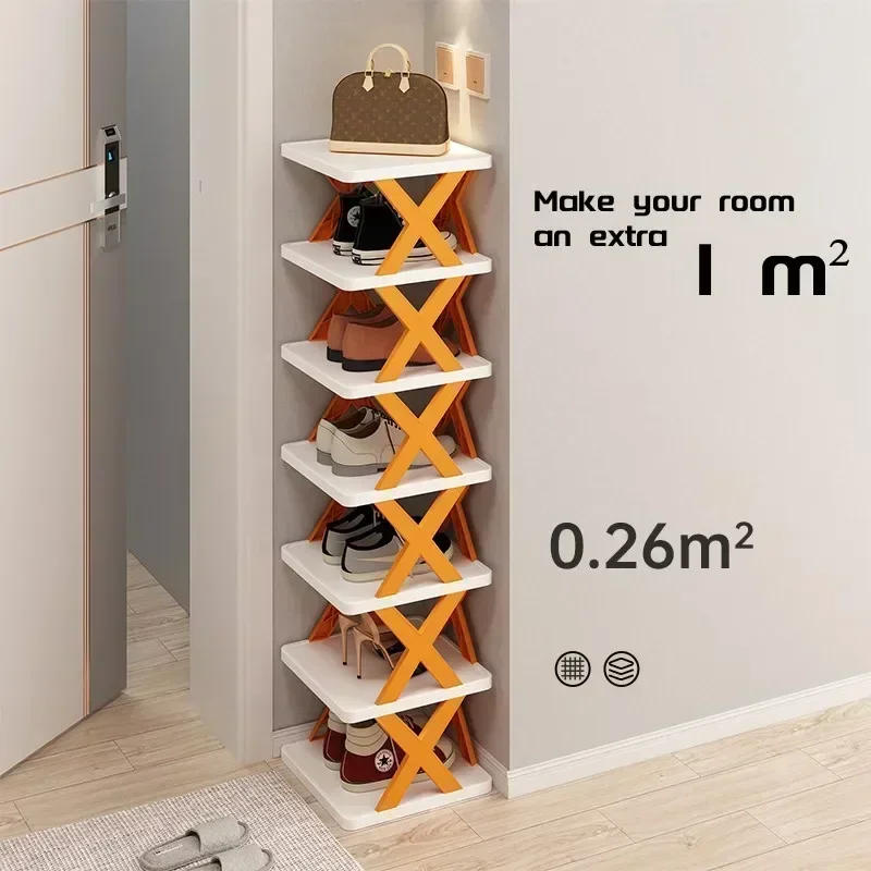 Description Picture 3 of itemNew Shoes Racks Storage Organizer Detachable Shoe Racks Saves Family Household Rack Multi Layer Simple Shoes Shelf Color Cabinet