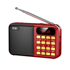 C23 Portable Radio Full Band Satellite Antenna Wireless Bluetooth Rechargeable FM Radio Support USB TF Card Read Playback