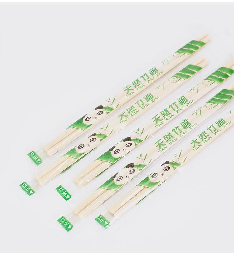 Description Picture 4 of item100Pairs Disposable Bamboo Wood Chopsticks Restaurant Individual Package Chop Sticks Hashi Sushi Food Stick Tableware