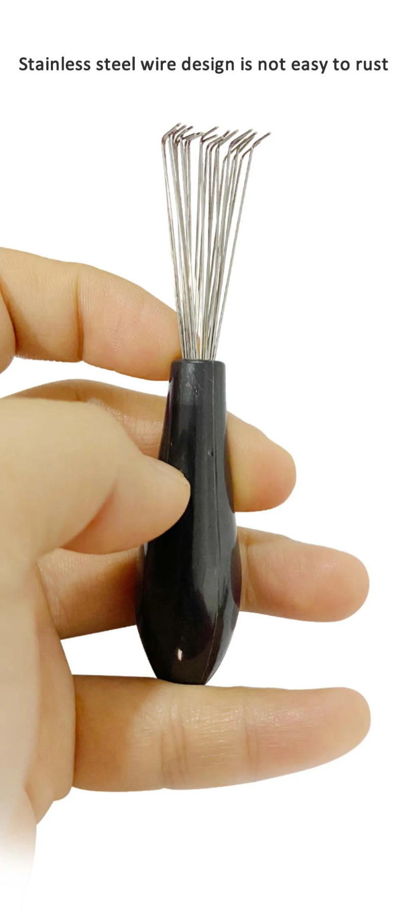 Description Picture 5 of item1~20PCS Wooden Comb Cleaner Delicate Cleaning Removable Hair Brush Comb Cleaner Tool Handle Embeded Tool