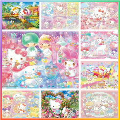 Hello Kitty Cartoon Sanrio Diamond Painting Pictures Puzzle Cross Stitch Mosaic Embroidery Wall Decoration 5D DIY Art Gift Offer