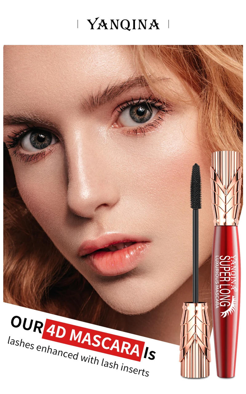 Description Picture 2 of item4D Silk Fiber Lash Mascara 2 In 1 Mascara Waterproof Lengthening Cosmetics Eye Mascara Ship Lashes Curling Thick Eye Makeup