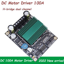 DC 12V~48V 100A High Power H-bridge dual channel DC Motor Drive Module board High Frequency Optocoupler Isolation Motor drive
