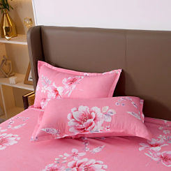 Bedding Pillowcase With Customizable Flowers Design, Adult Bedroom, Home Decor, Custom Size Cushion Cover, 70x70cm, 51x66cm, 1Pc