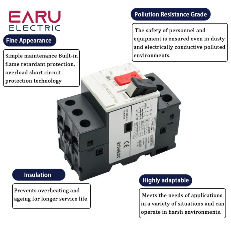 Description Picture 6 of itemMotor Starter GV2ME Series Motor Protector Motor Circuit Breaker Push Button 3P Thermal Magnetic Type Motor Breaker MPCB Factory