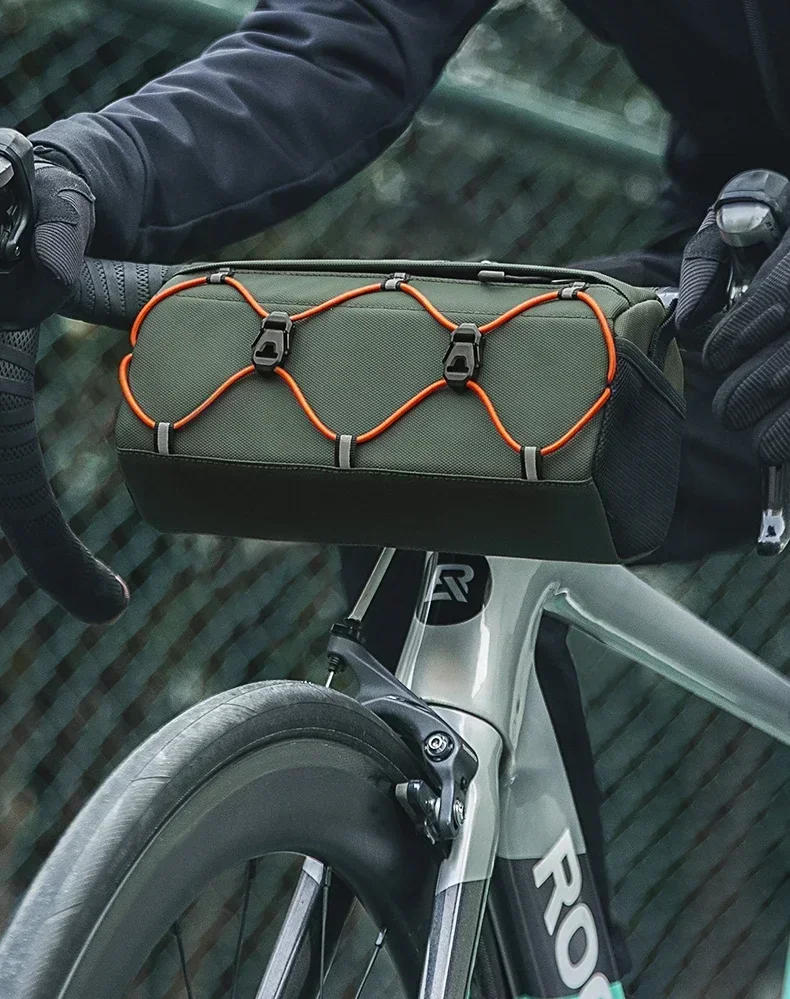 Description Picture 2 of itemROCKBROS Bicycle Handlebar Bag 2.2L Multifunctional Mtb Road Cycling Bike Bag Adjustable Shoulder Bag 3D Design Bicycle Packet