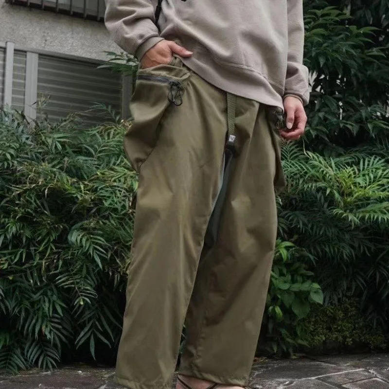Description Picture 5 of itemNew Arrival COMFY Japanese 22ss Waterproof Big Pocket Pants Outdoor Men's Military Green Spring Summer Trousers