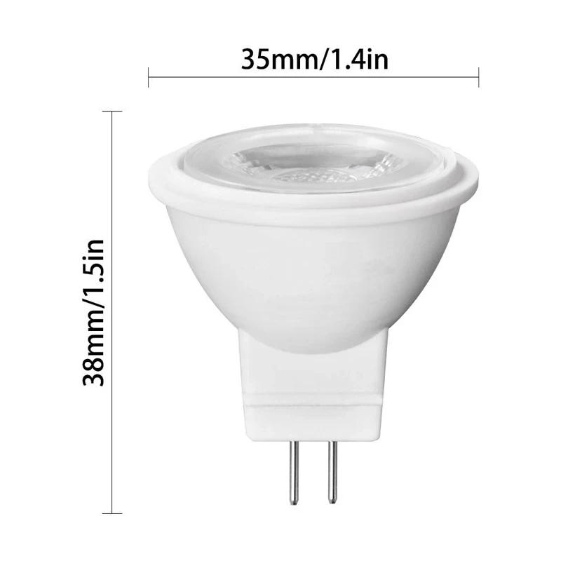 Description Picture 3 of item3W MR11 GU4 LED Spotlight 12V/24V 110V/220V LED Light Bulb Dimmable Warm/Neutral/Cool White Lamp For Living Room 36° Lighting